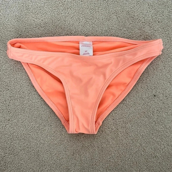 Xhilaration neon orange bikini bottoms small - Picture 2 of 7